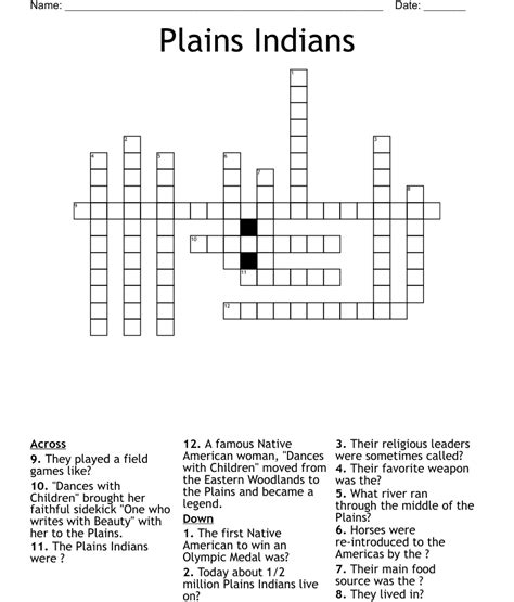You can easily improve your search by specifying the number of letters in the answer. . Plains tribe crossword